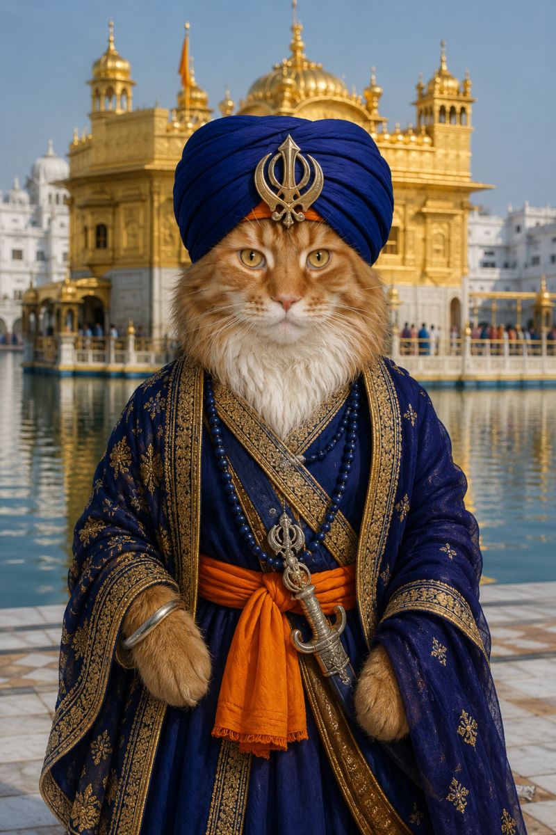 De Sikh-krijger Jack, De Maine Coon Maharaja.