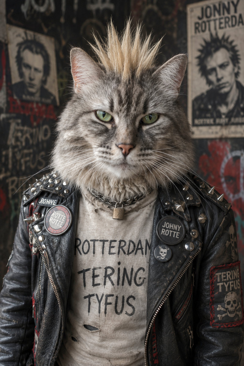 Jack de Punker, Rebel met Snorharen.