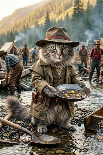 Jack de Goudzoeker – Maine Coon tijdens de Gold Rush