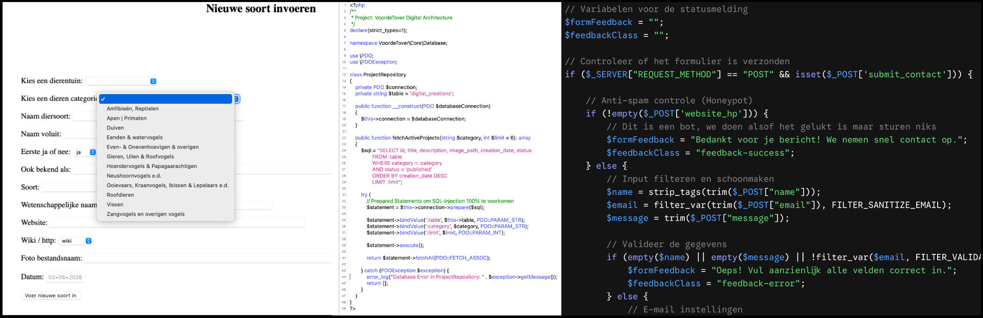 PHP en SQL Script Architectuur