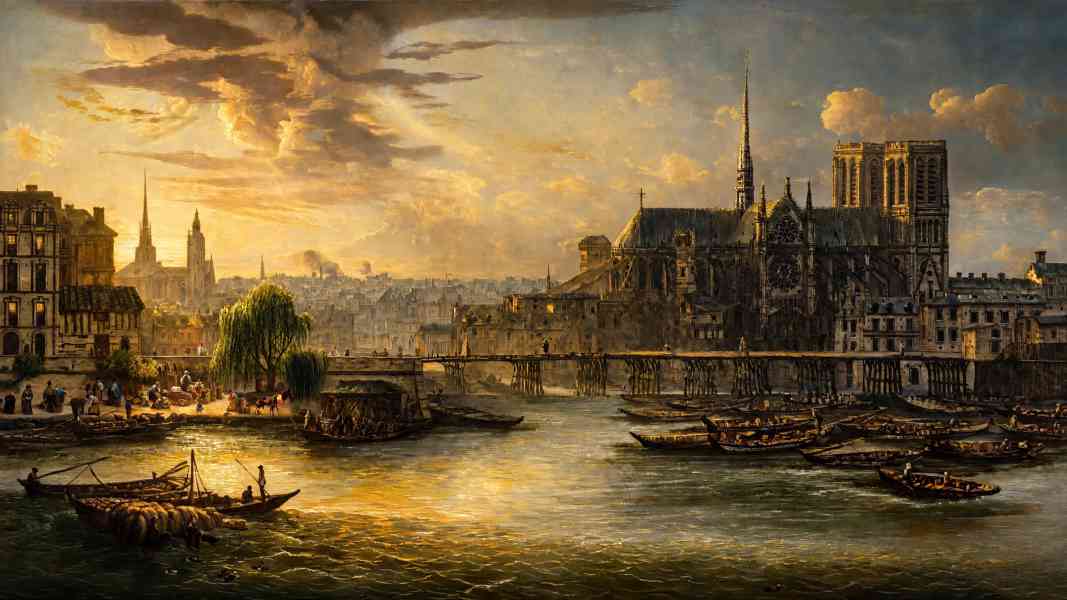 Le miracle de Paris, un pont sur la Seine – Het wonder van Parijs, een brug over de Seine