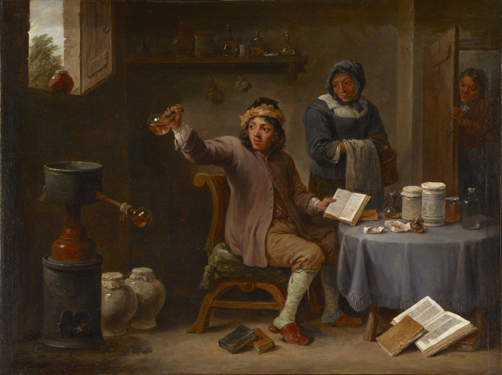 De spreekkamer van de dokter - David Teniers de Jonge