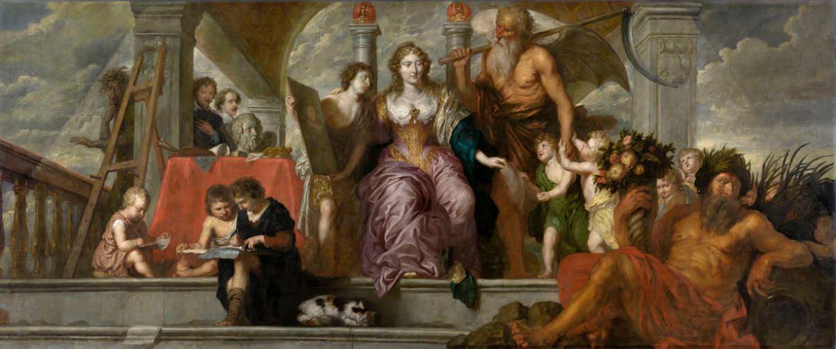voedster van de schilders (1665) van Theodor Boeijermans