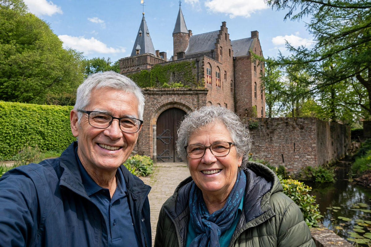 selfie voor Kasteel-Museum Sypesteyn 