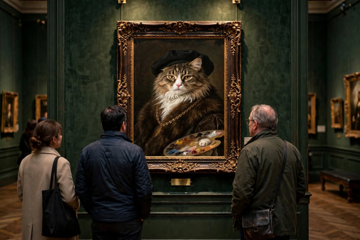 Apollo van Rijn hangt prominent in de ere gallerij van het museum.