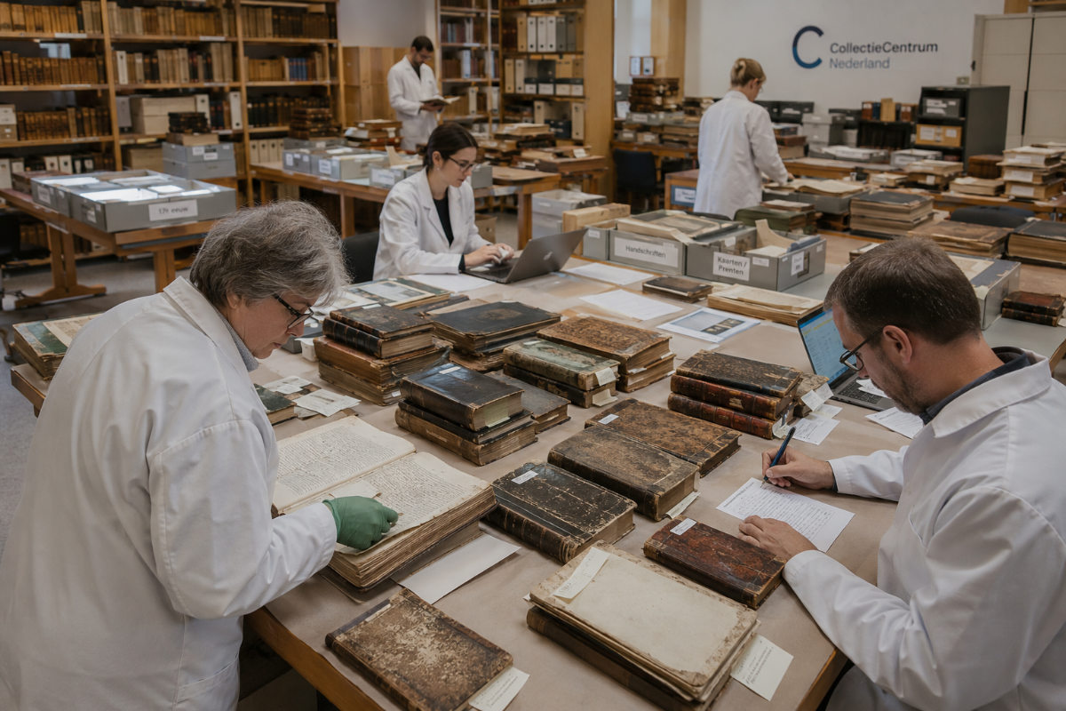 De boeken worden gearchiveerd in het CollectieCentrum Nederland.