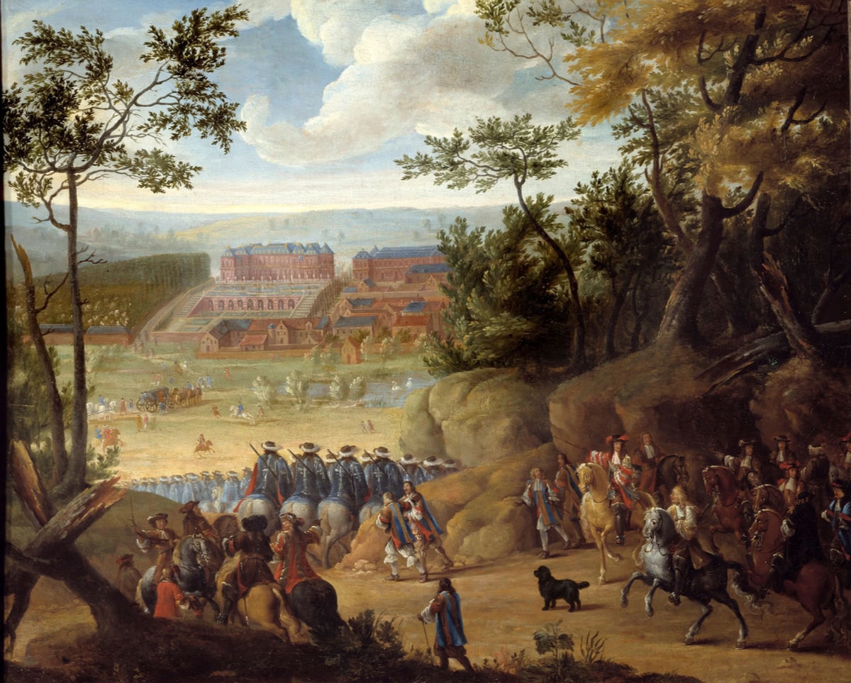 Zicht op Versailles - Adam-François van der Meulen