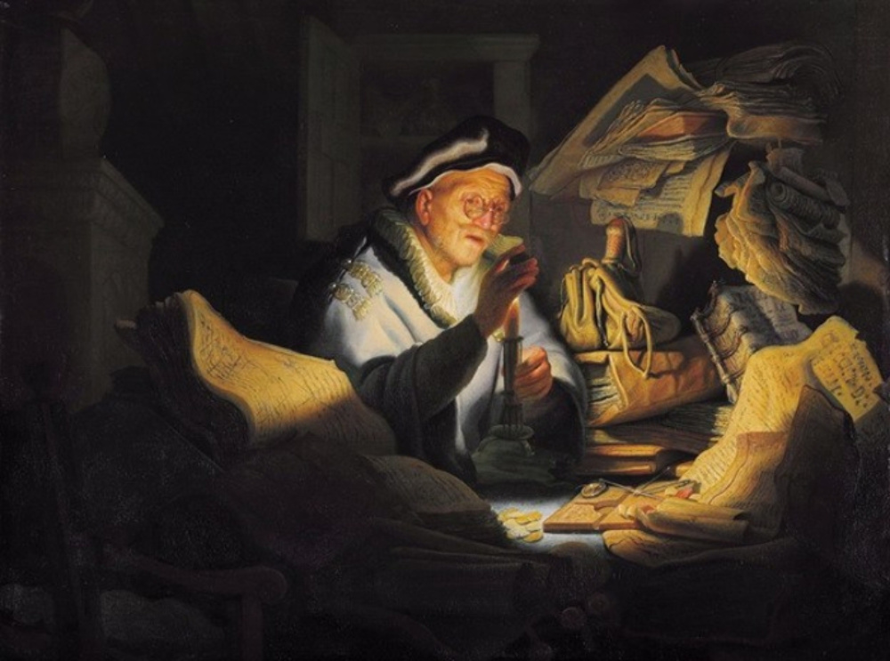 De Gelijkenis van de rijke dwaas - Rembrandt van Rijn