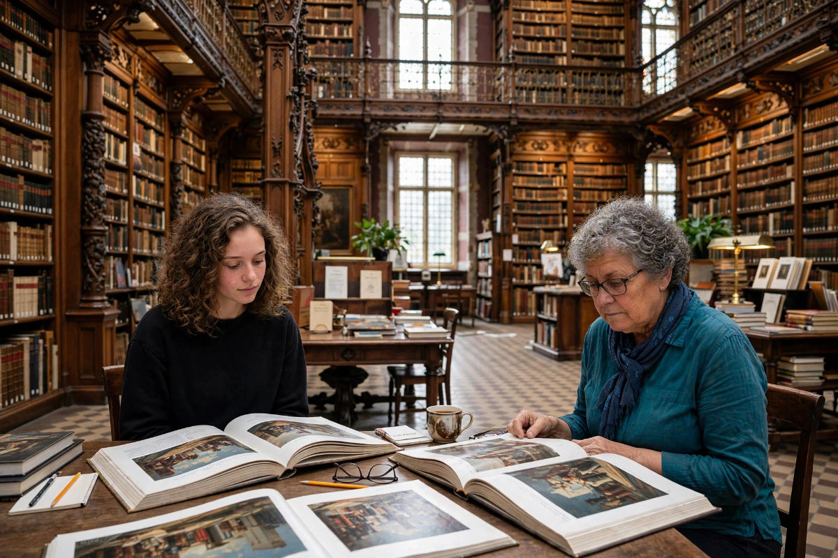 dagen lang zoeken in de bibliotheek