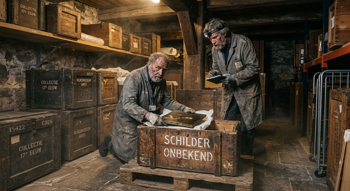 In de kelder van het Rijksmuseum