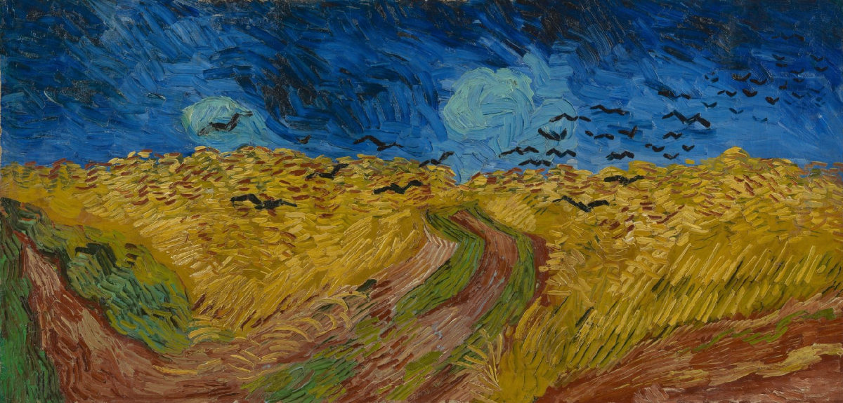 Korenveld met Kraaien van Vincent van Gogh.