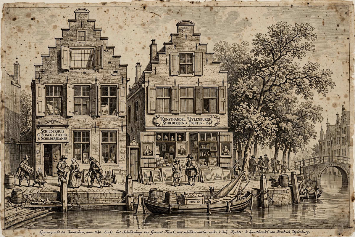 Het Schilderdhuis aan de Lauriergracht Amsterdam.