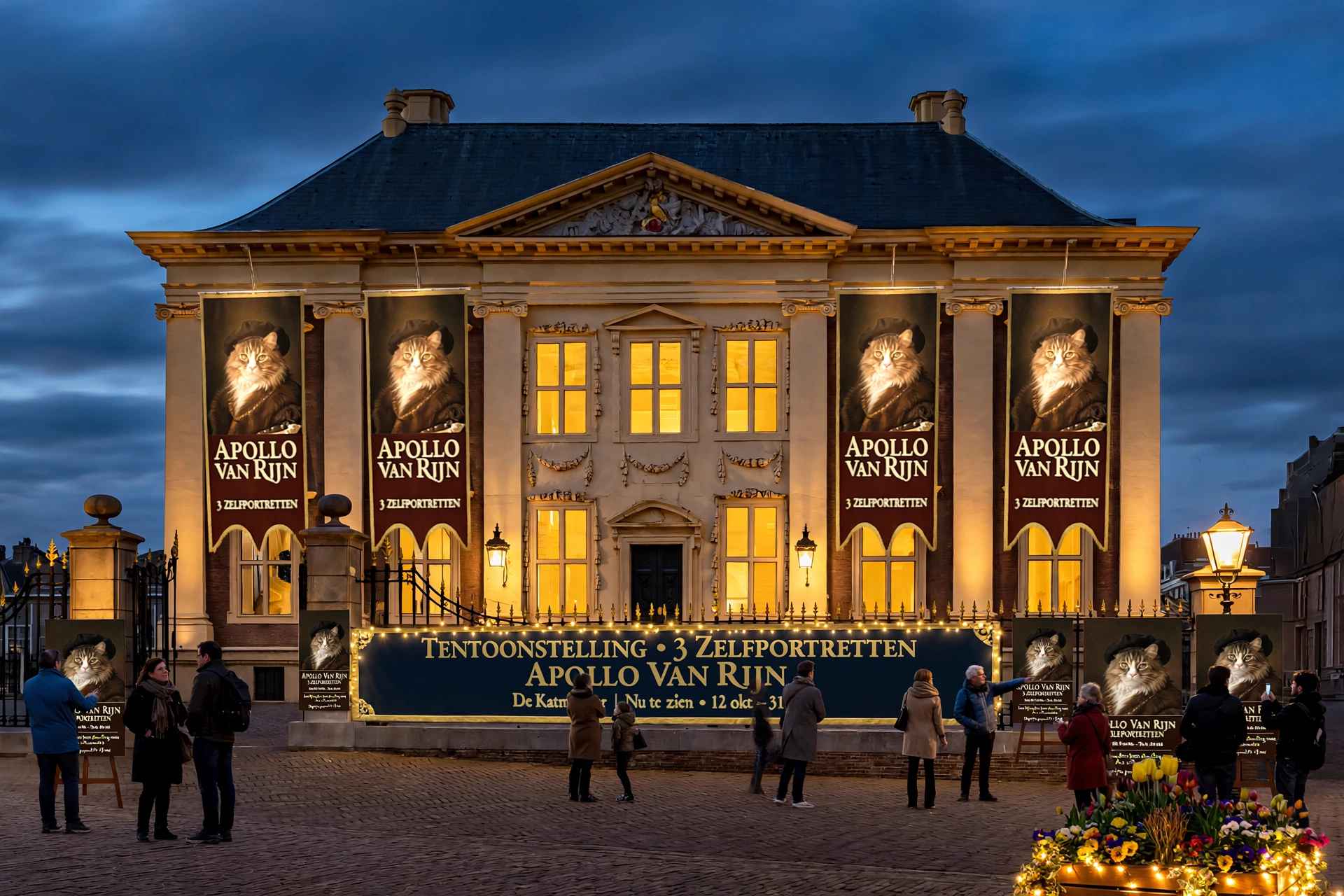 Mauritshuis Den Haag avondfoto