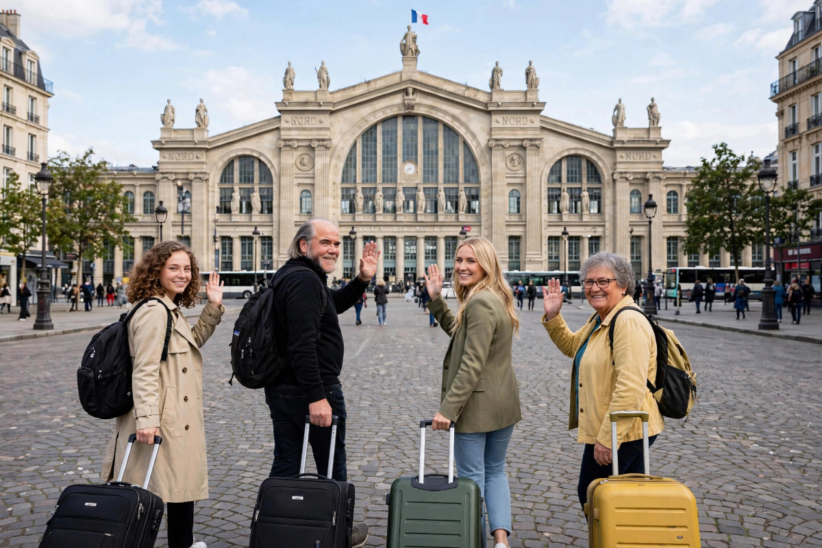 Terug naar Amsterdam vanaf Gare du Nord in Parijs.