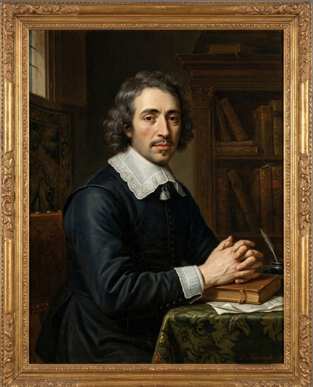 Portret Benedictus de Spinoza van Daniël Haringh.