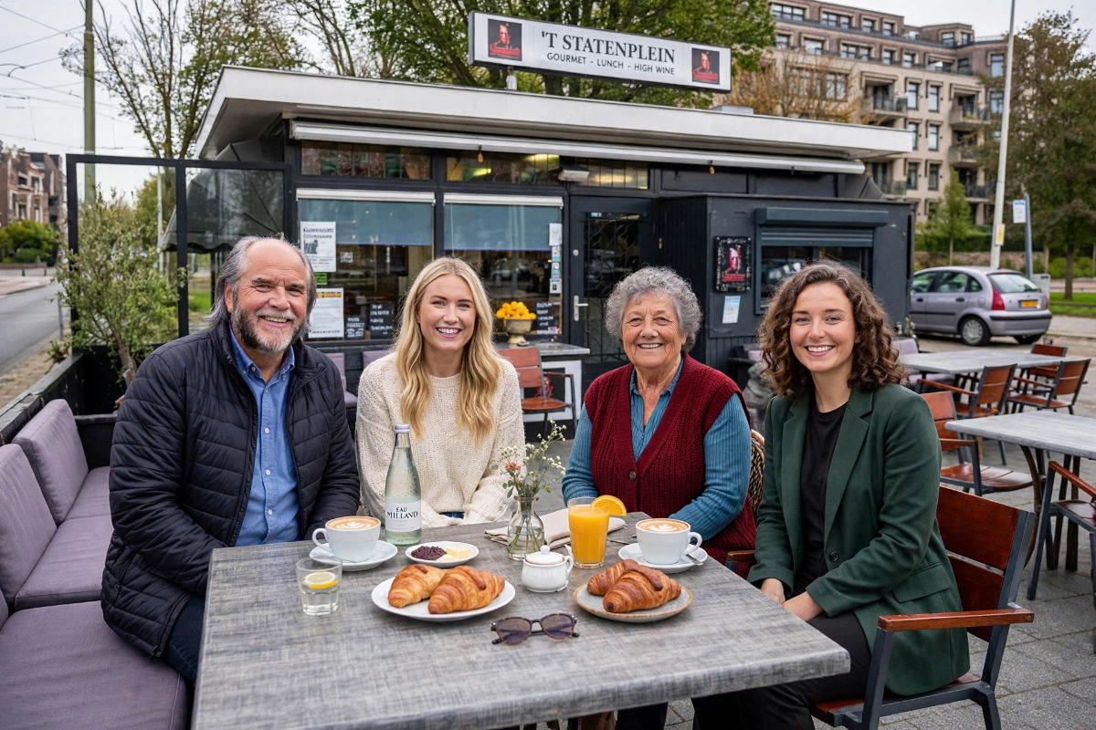 Afgesproken bij Koffiehuis ’t Statenplein in Den Haag