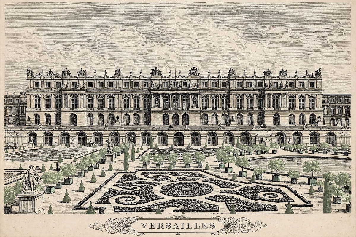 Pentekening van Versailles Parijs.